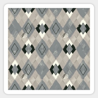 Watercolor Argyle Sticker